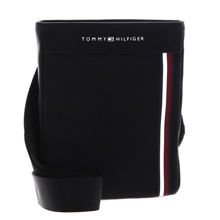 TOMMY HILFIGER TH Pique PU Mini Crossover Black [222803] - sac à épaule bandoulière sacoche