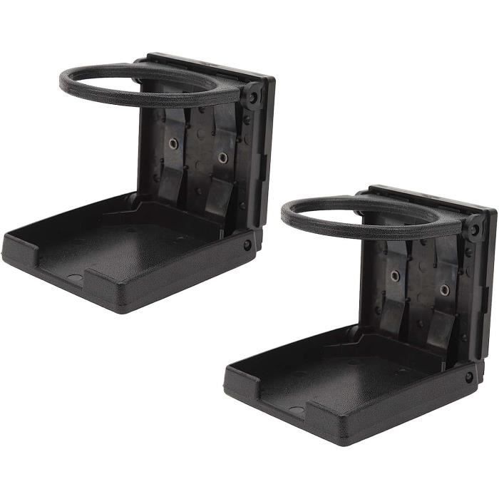 ASO Porte-gobelet pliable réglable noir pour bateau, caravane, voiture