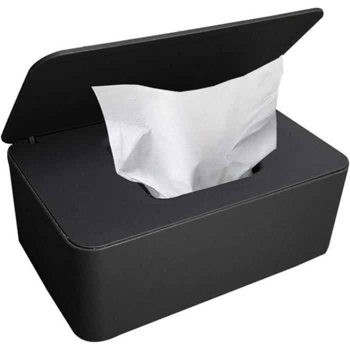 Boîte à Lingettes Humides Avec Couvercle - Protection Anti-séchage - 18,5x12x7,3cm