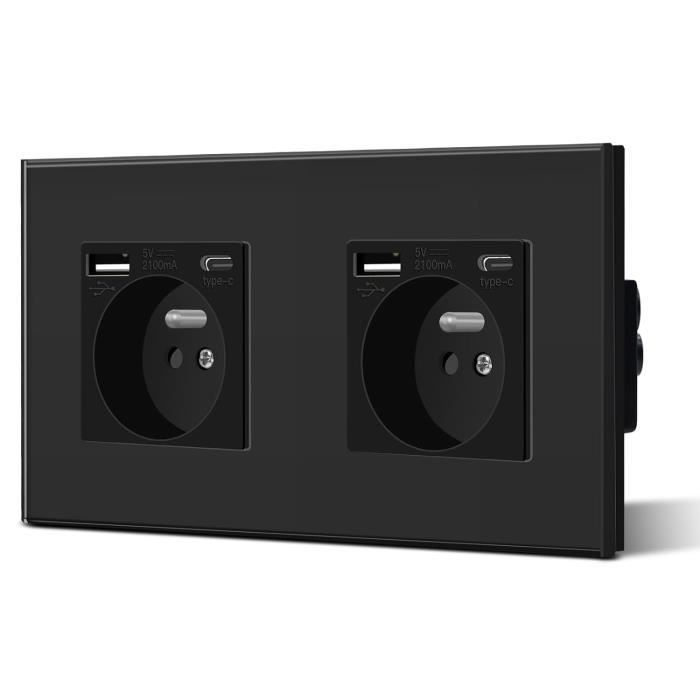 BSEED Prise Murale Prises De Courant Alternatif 1 Gang Cadre En