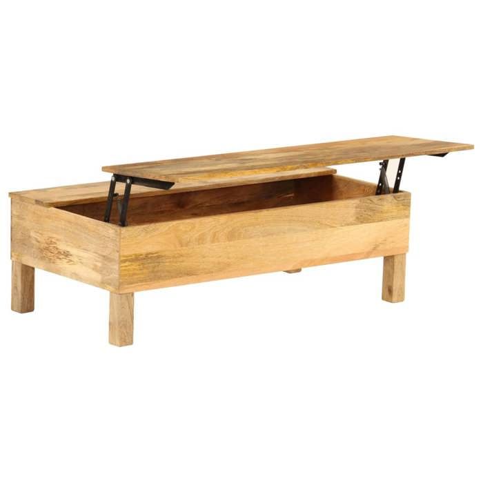 vidaXL Table basse Bois de manguier massif 110x55x35 cm 246320 vidaXL Table basse Bois de manguier massif 110x55x35 cm 246320