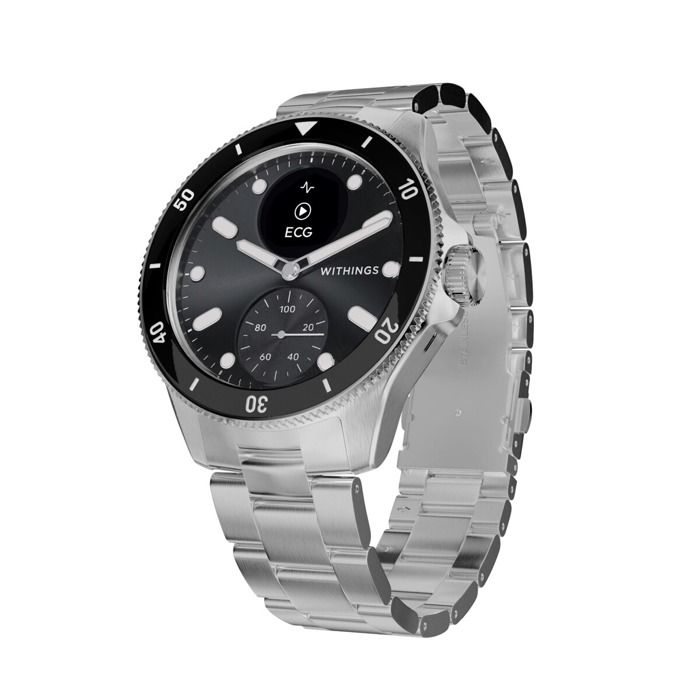 Montre connectée - WITHINGS - ScanWatch Nova - 42 mm - Étanchéité 50 mètres - Capteur de fréquence cardiaque
