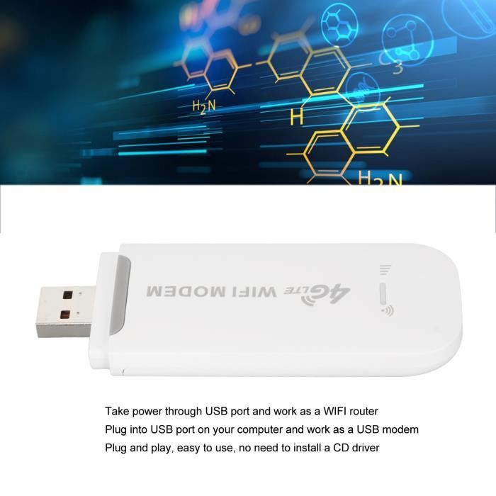 LTE 4G USB MODEM WiFi HotSpot Point D'accès WiFi Mobile, Routeur Fil
