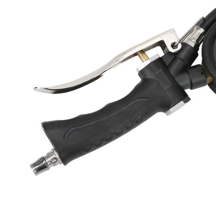 Gonfleur De Pneus 9L Avec Manomètre - Pression Max 8 Bars, Pour Voitures Et Motos, En Fer Peint, Rouge