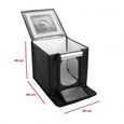 Cube à lumière Mini studio photo 40 cm - STARBLITZ - 120 LED - 4 fonds - 2 perspectives-1