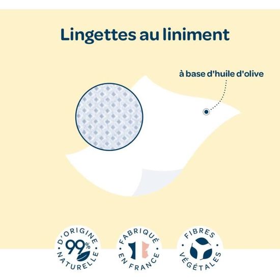 Lingette liniment bebe - Cdiscount
