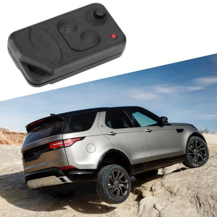 OFF WE GO Coque Clé Voiture Cuir Land Rover - Protection Range Rover, Discovery, Evoque, Jaguar XF (Noir)