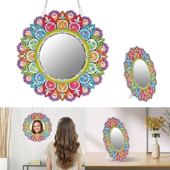 Diamond Painting Miroir Mandala 20X20 Cm Décoratif Diamant Peinture Diamond Painting Miroir Mandala 20X20 Cm Décoratif Diamant Peinture