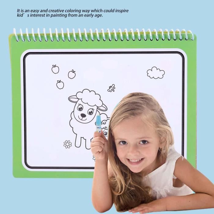 Livre de coloriage réutilisable avec stylo à l'eau pour enfants Jouet  éducatif d'apprentissage précoce de peinture(n ° 2)---RAC - Cdiscount Jeux  - Jouets