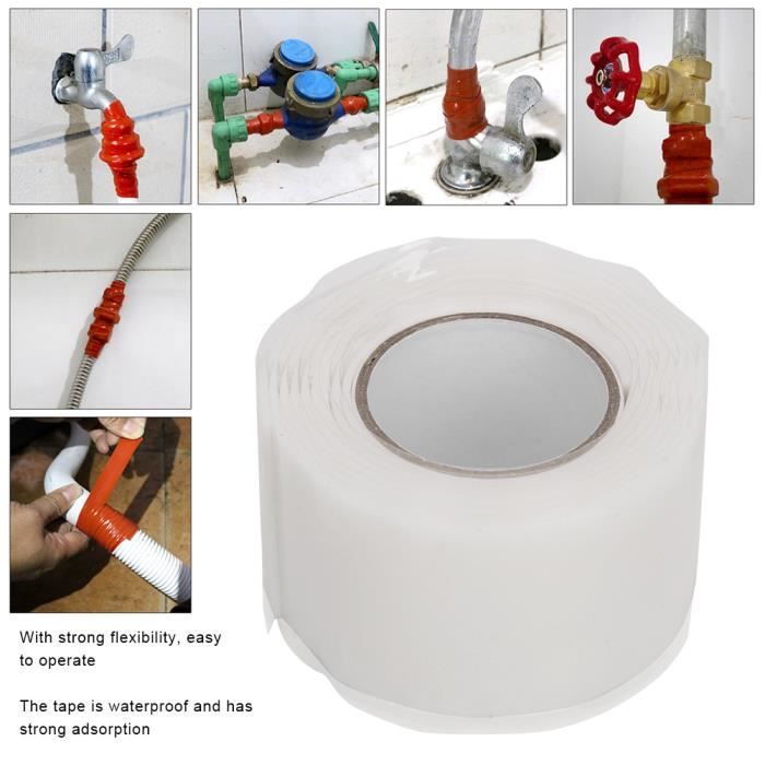 Kit De Patchs De Réparation PVC étanche – Pour Canoë, Kayak, Jouets Gonflables – Autocollant, 50 X 1000 Mm