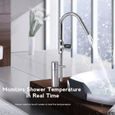BK Thermomètre de douche, Thermomètre de Bain pour Bébé, Adulte, avec Moniteur (écran LED) de Température de l'eau Rotatif à 360°-2