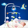 Mobile Musical Lit Bébé Hyacinthy Support De Cloche Mobile Pour Lit De Bébé - 23 Pouces - Blanc - Décoration De Jouet - Support De Bras Suspendu - Avec Boîte à Musique