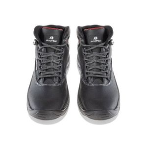 Aboutblu 5035202LA S3 ESD SRC Indianapolis Octane Mid - Chaussure De Sécurité Imperméable Unisexe Bleu/Gris Cuir Taille 42