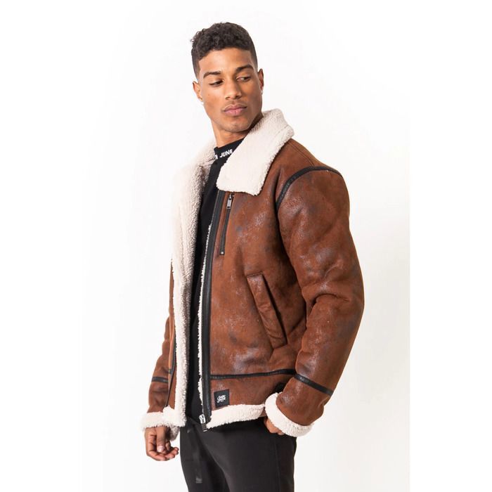 Veste Réversible Chico's Cuir/suède Marron Imprimé Serpent - Taille 2 Femme - Occasion Très Bon état