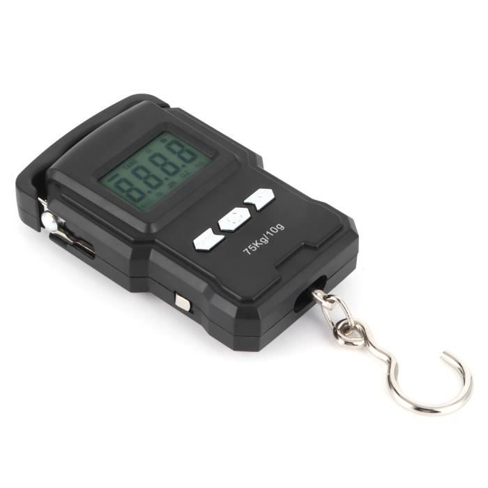 Lifetrons Échelle de bagage à écran LCD couleur numérique, avec ruban de mesure intégré, échelle de transport numérique portable, échelle de poids, 50 kg, échelle de transport portable, accessoires de
