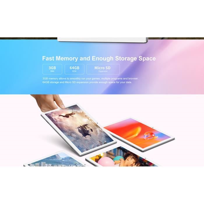 Tablette Tactile Android 8.0-Tablette PC - 10.12