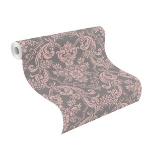 Papier Peint Expansé sur intissé Fleurs Fenêtres Vertes 0,53x10,05m
