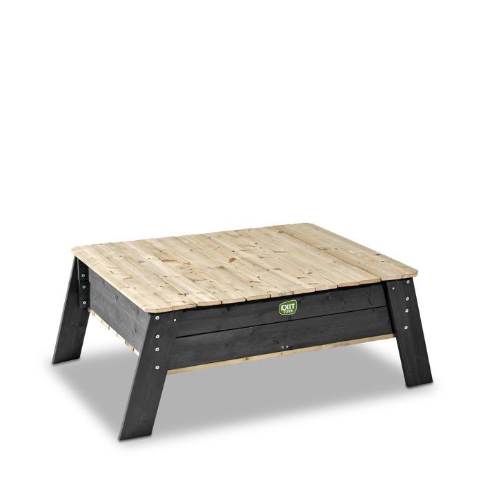 Table à sable et pique-nique - Exit Toys - Aksent - Avec bancs, parasol et outils - Vert
