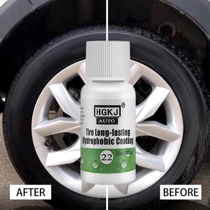 Spray de revêtement de pneu brillant pour pneus, revêtement rapide de  protection automobile pour les garnitures de pneus et 20ml - Cdiscount Auto