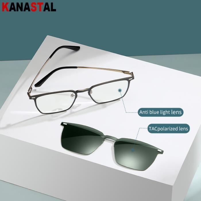 Couleur CG8201Gun Vert Degre Myopie 1.50 Lunettes de lecture pour myopie verres optiques monture bloquant Cdiscount Bijouterie