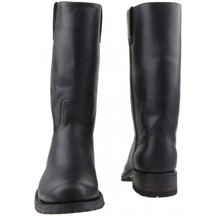 Bottes homme Sendra 3165 noir Cuir de vache solide et de haute qualite Hauteur du talon 3 cm