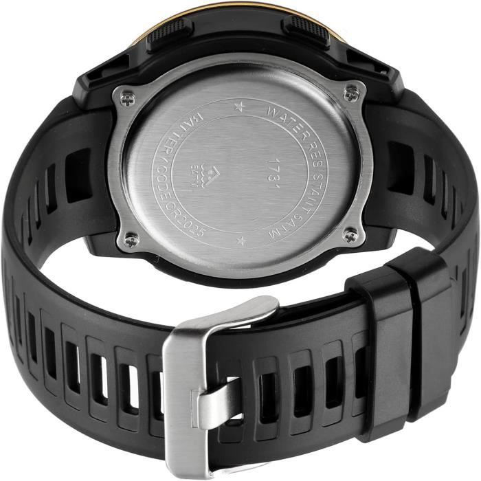 Montre Digitale Sport TONSHEN Pour Homme - Métronome Haute Voix, étanche 50m, Double Temps, Alarme, Chrono - 8