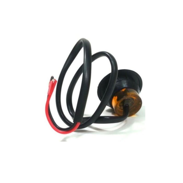 Lot De 10 Feux Position Latérale Ronds 3/4 LED - 24V Étanches IP67 Pour Camion, Remorque