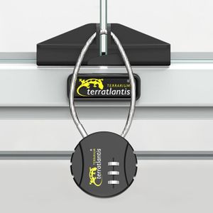 PORTE COULISSANTE SERRURE For Verre Armoire Vitrine Reptile Vivarium