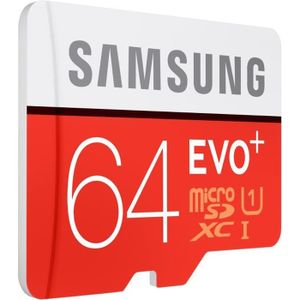 CARTE MÉMOIRE Samsung Micro SD Evo PLUS Adapt SD 64Go