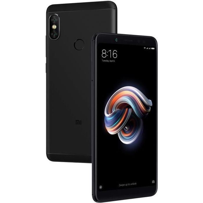Vente Téléphone portable XIAOMI Redmi Note 5 Noir 64Go pas cher Vente Téléphone portable XIAOMI Redmi Note 5 Noir 64Go pas cher