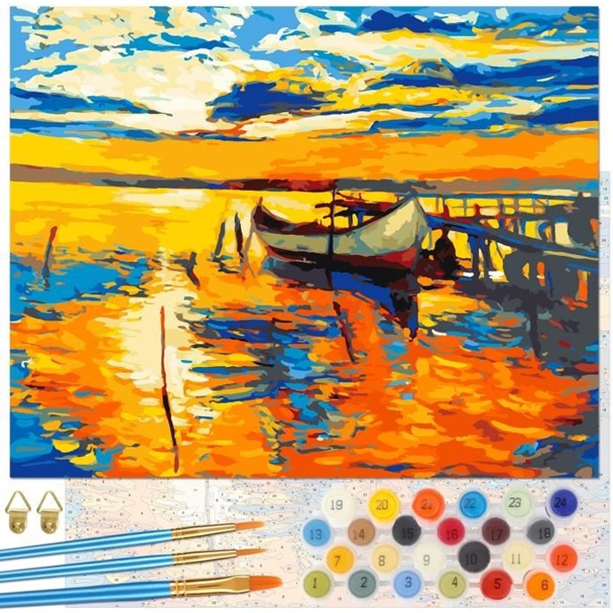 Peinture Numéro Adulte, DIY Paint by Numbers Kit Peinture à l