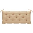 IAMS CHIEN HAPPY*2470Super MODE Coussin de banc de jardin Banquette de jardin - Matelas Coussin Pour Fauteuil Chaise de Jardin ExtérieurBeige 1