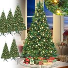 Arbre de Noël Artificiel - UISEBRT - 180cm - PVC - 570 Branches - 250 LEDs - Support Métal