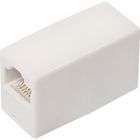 VALUE LINE Adaptateur avec fiche RJ45 femelle ET fiche RJ45 femelle, ivoire Coupleur Informatique ou téléphone