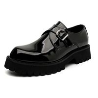 DERBY Chaussures en cuir véritable Spike boutique en version Noir