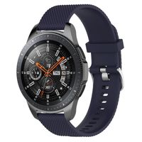 Bracelet de montre en silicone bleu marine L bande courroie pour Samsung Galaxy Watch 46mm SM-R800