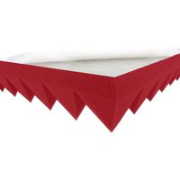 Mousse Pyramide (Rouge/Rose) Auto-adhésive ca.49x49x5cm) Mousse Acoustique Protection de l'isolation acoustique de la pièce