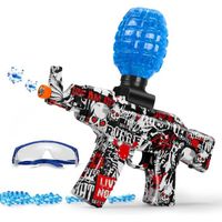 Pistolet à eau électrique PIMPIMSKY, bombe à eau jouet pour enfants,  avec 5000 perles d'eau pour extérieur, jouets cadeaux rouge