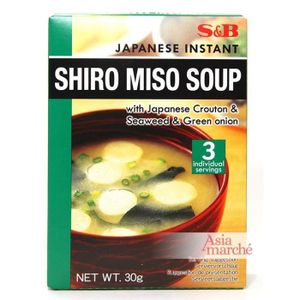 BRIQUE FAMILIALE Soupe Miso Shiro 30g S&B