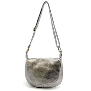 Sac Bandoulière Fendi Gris En Cuir - Avec Poignée Supérieure Et Quincaillerie Argentée - Occasion