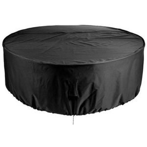 Housse De Protection Onekover Pour Table Ronde - Diam. 120cm, Polyester Condura 220g, Imperméable, Anti-UV, Avec Cordon De Serrage