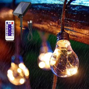Guirlande Lumineuse Extérieure étanche USB Chargeant Des Lumières De Patio  Suspendues Lumières Décoratives Pour Camping Tente Cour Fête Mariage Porche  Jardin Arrière-cour 