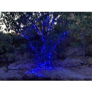GUIRLANDE D'EXTÉRIEUR Blue - Guirlande lumineuse extérieure 17m, 240 LED bleues et blanc flash