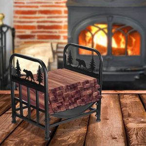PANIER PORTE BUCHES Mini concis maison cheminée bois chauffage support