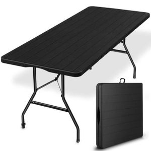 TABLE DE CAMPING Table de camping 180x74cm pliante portative rectan