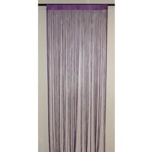 RIDEAU Rideau à Fils Spaghetti Violet 90 x 240 cm