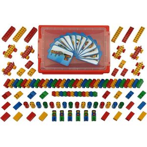 ASSEMBLAGE CONSTRUCTION Theo Klein 136 Manetico Special Set | 104 briques aimantees aux formes et aux couleurs diverses| 12 fiches de modeles | Jouet