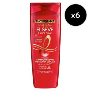 APRÈS-SHAMPOING [LOT DE 6] Shampooing Soin Cheveux Colorés Maxi Fo