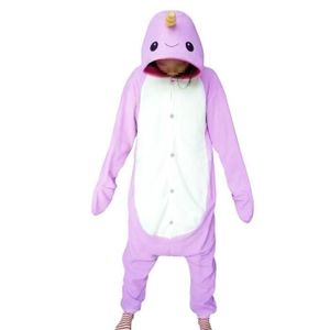 DÉGUISEMENT - PANOPLIE Funmoon   Cosplay Vêtements Animaux Pyjama Narwhal Enfants Adultes Unisex Violet