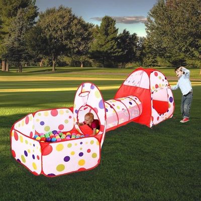 GOPLUS - Tente De Jeu Triangulaire Pour Enfants - 137x145x121cm - Avec Fenêtre Et Guirlande - Beige